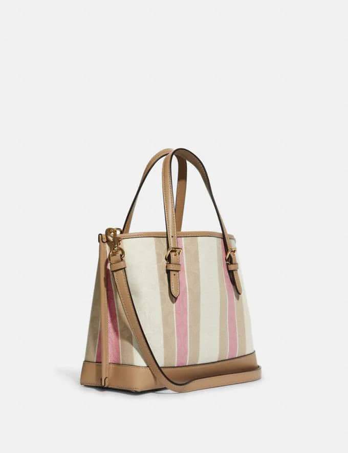Coach Mollie Tote In Signature Jacquard With Stripes – The Blay