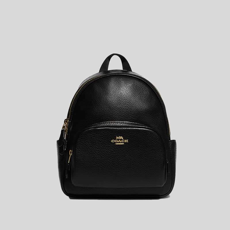 Coach Mini Court Backpack In Signature Black – The Blay