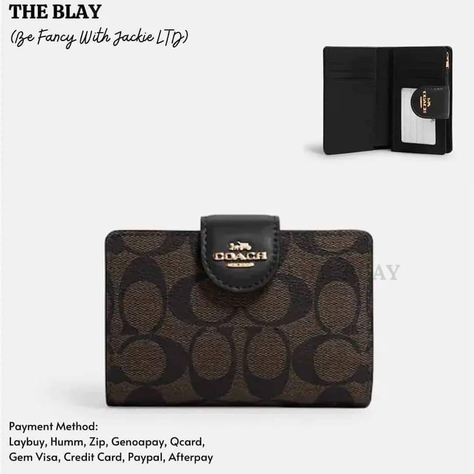 Coach BIFOLD Wallet In Signature Canvas monoblack – The Blay